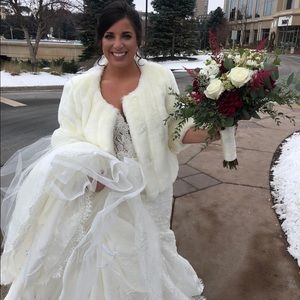 Ivory Fur Faux Jacket